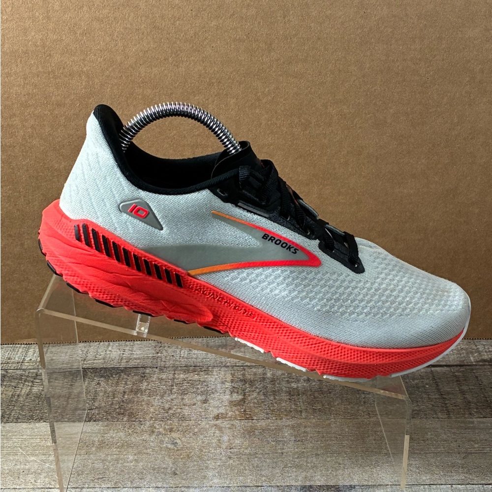 Brooks Launch GTS 10 Women’s Size 9 White Coral Running Shoes Sneakers